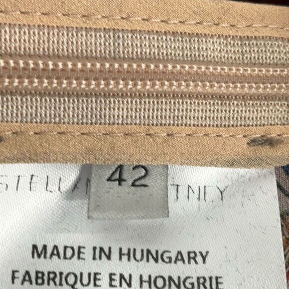 Stella McCartney Multicolor Floral Asymmetric Handkerchief Hem Midi Skirt Sz 42 - Picture 5 of 7